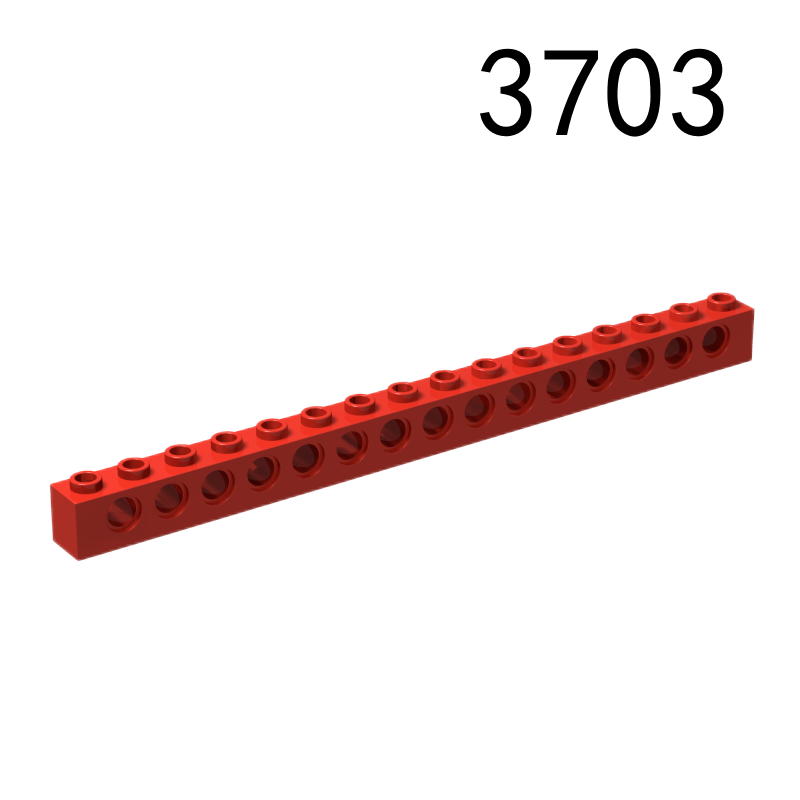 Item No: 3703 Technic, Brick 1 x 16 with Holes Chinese Compatible with LEGO