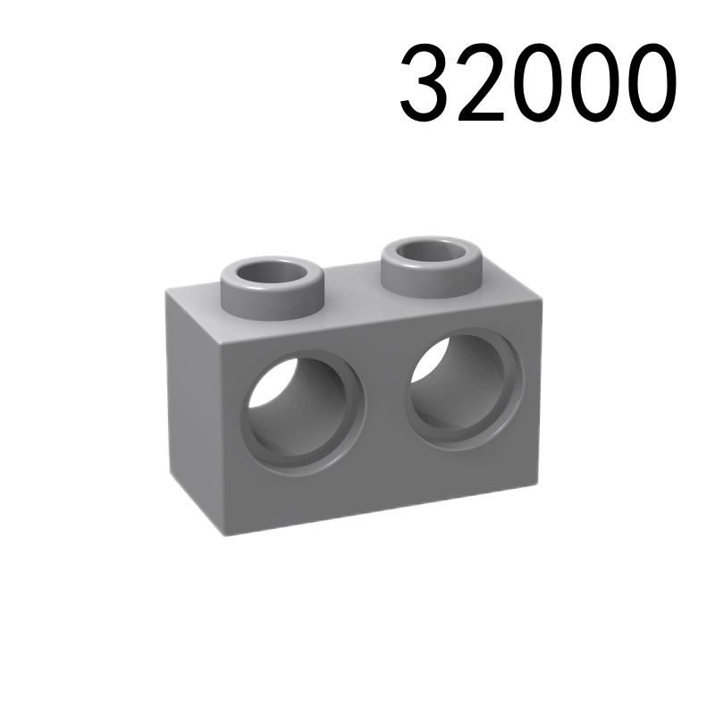 Item No: 32000  Technic, Brick 1 x 2 with Holes Chinese Compatible with LEGO