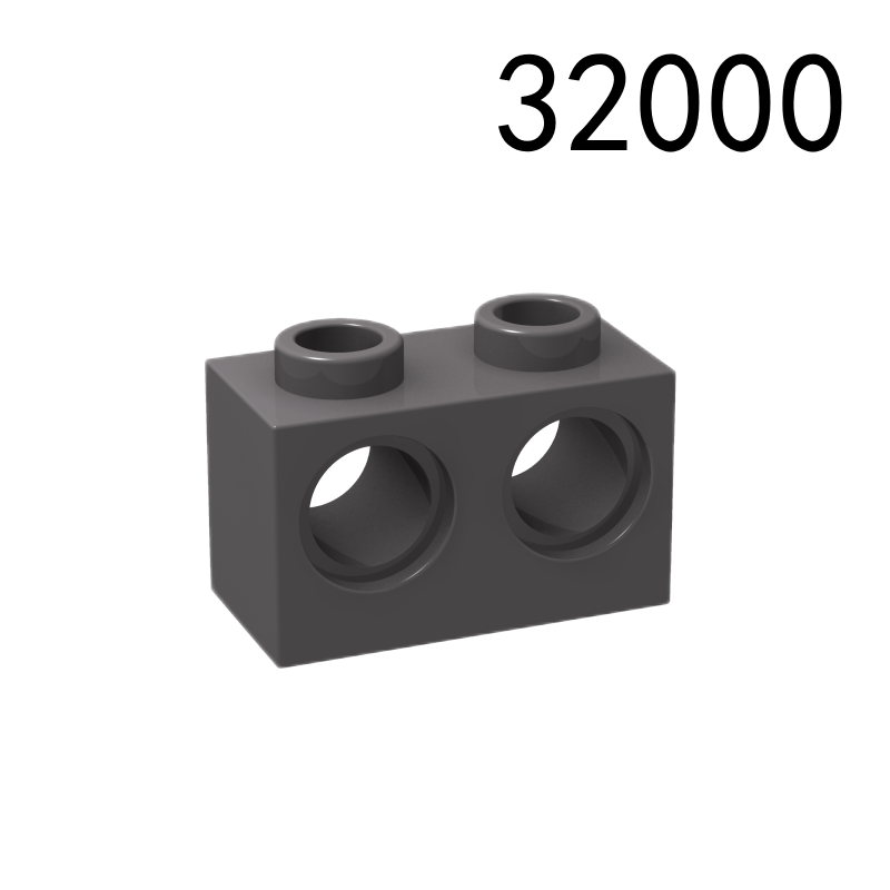 Item No: 32000  Technic, Brick 1 x 2 with Holes Chinese Compatible with LEGO
