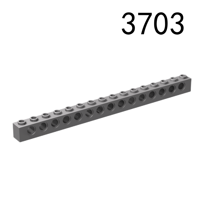 Item No: 3703 Technic, Brick 1 x 16 with Holes Chinese Compatible with LEGO