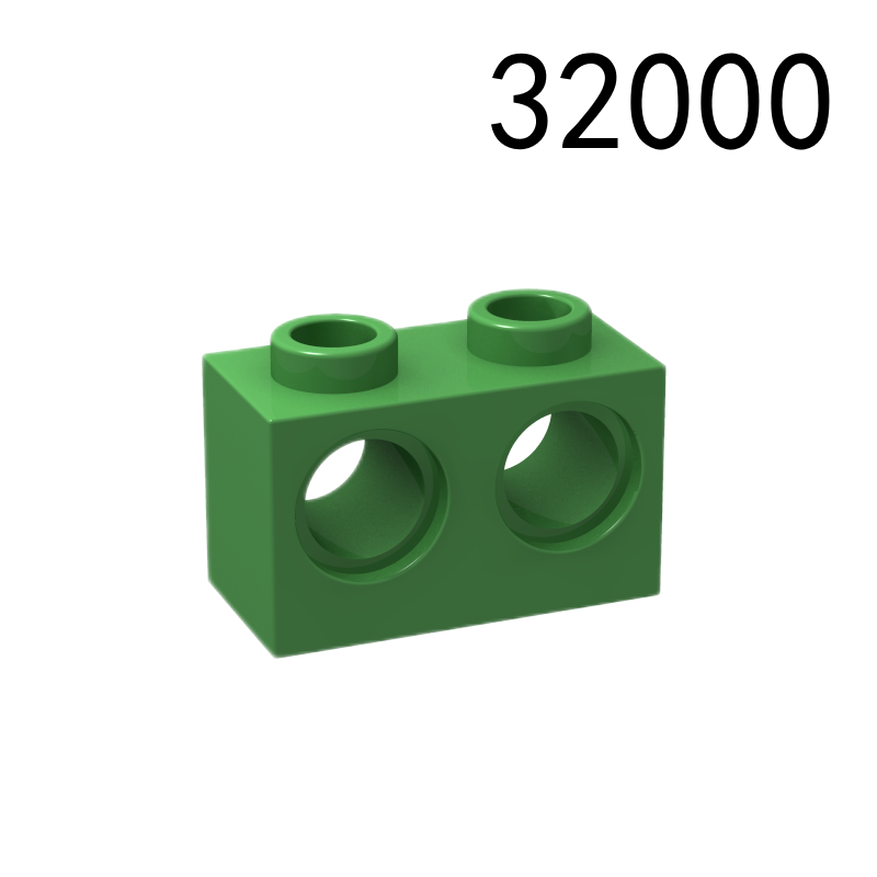 Item No: 32000  Technic, Brick 1 x 2 with Holes Chinese Compatible with LEGO