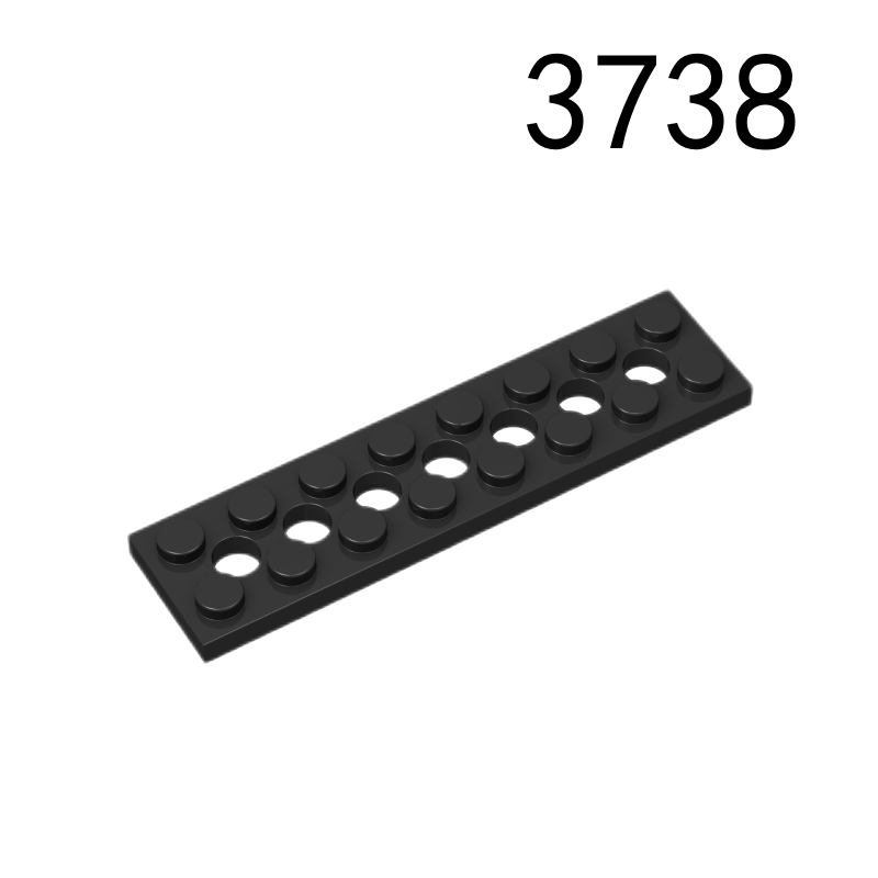 Item No: 3738 Technic, Plate 2 x 8 with 7 Holes Chinese Compatible with LEGO