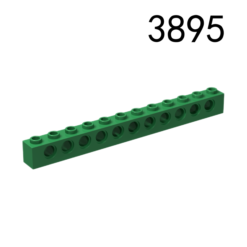 Item No: 3895 Technic, Brick 1 x 12 with Holes Chinese Compatible with LEGO