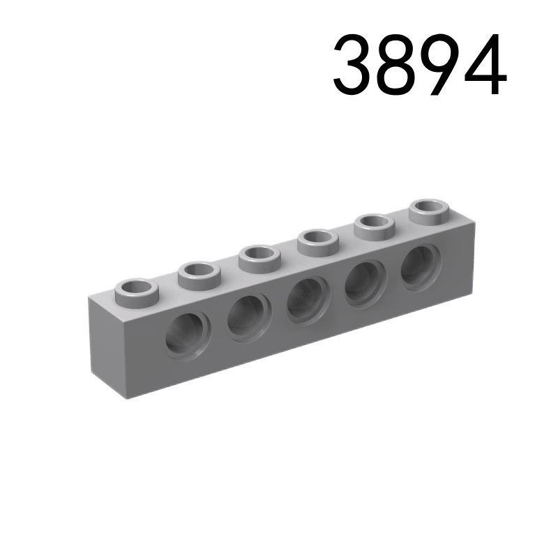 Item No: 3894  Technic, Brick 1 x 6 with Holes Chinese Compatible with LEGO