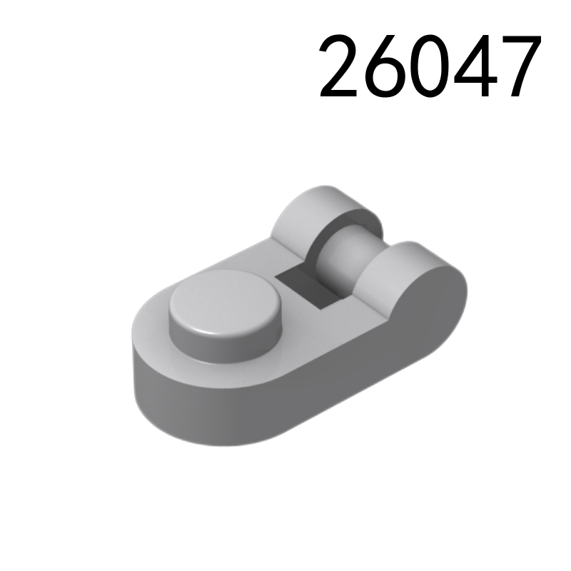 Item No: 26047  Plate, Round 1 x 1 with Bar Handle Chinese Compatible with LEGO
