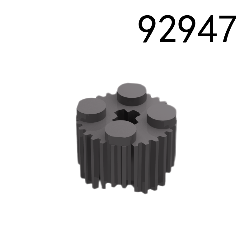 Item No: 92947 Brick, Round 2 x 2 with Axle Hole and Grille / Fluted Profile Chinese Compatible with LEGO