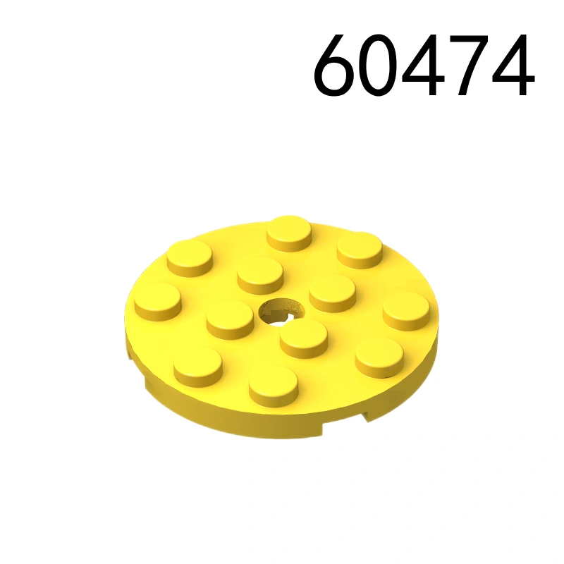 Item No: 60474  Plate, Round 4 x 4 with Hole Chinese Compatible with LEGO