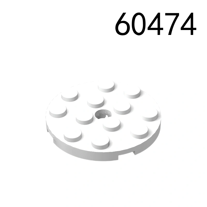 Item No: 60474  Plate, Round 4 x 4 with Hole Chinese Compatible with LEGO