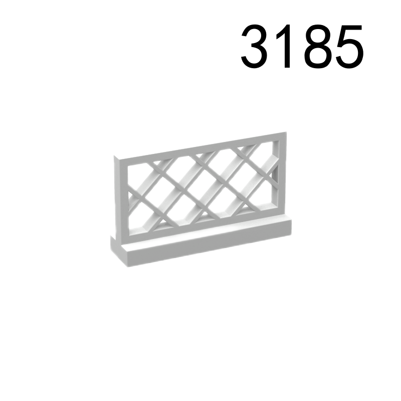 Item No: 3185 Fence 1 x 4 x 2 Lattice Chinese Compatible with LEGO