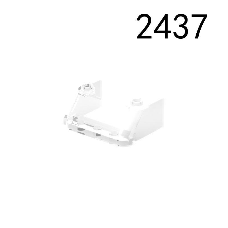 Item No: 2437 Windscreen 3 x 4 x 1 1/3 with 2 Studs on Top  Alternate Item No: 35243 Chinese Compatible with LEGO