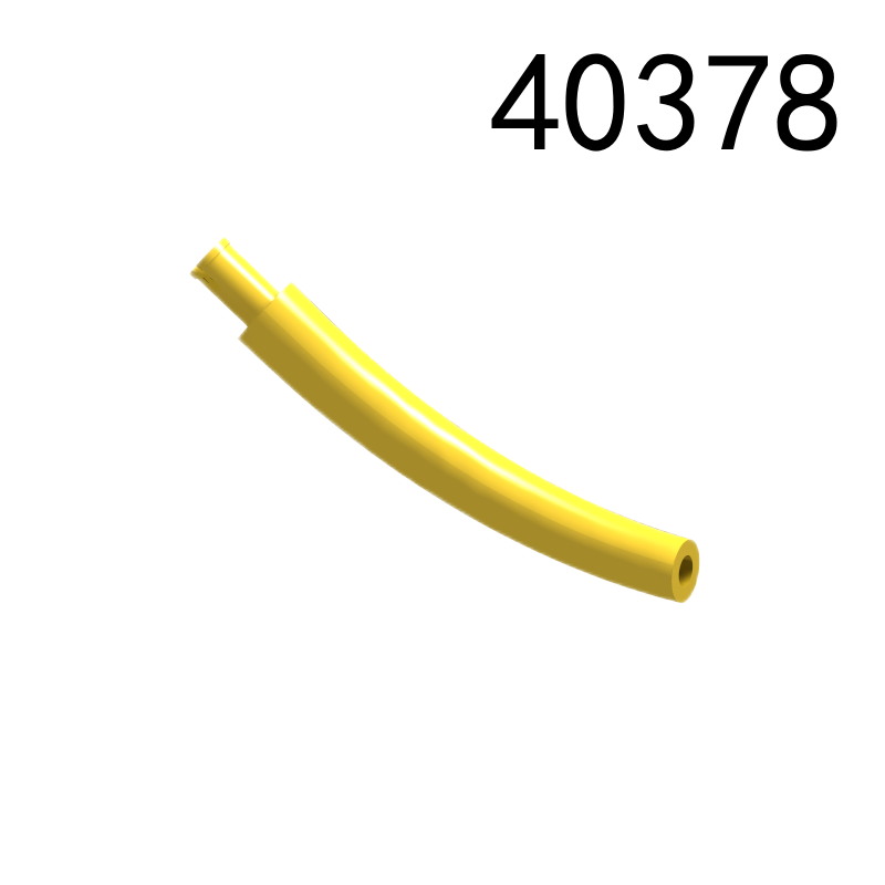 Item No: 40378 Dinosaur Tail / Neck Middle Section with Bar Hole and Technic Pin  Alternate Item No: 51274 Chinese Compatible with LEGO