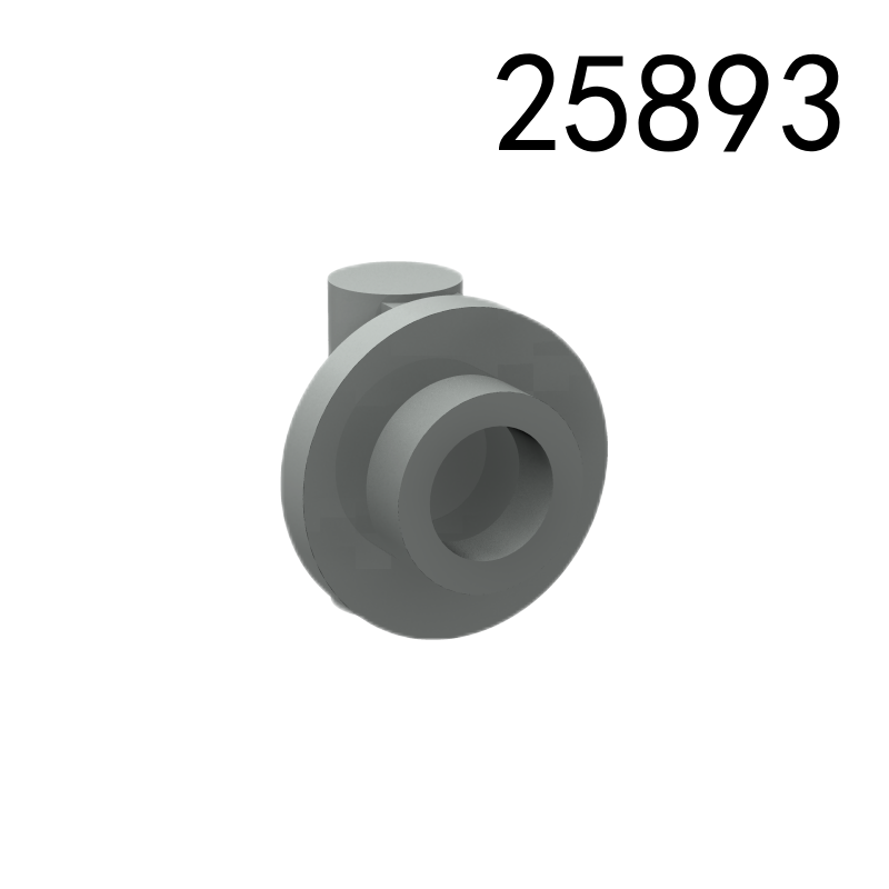 Item No: 25893 Plate, Round 1 x 1 with Bar Handle on Short Stem Chinese Compatible with LEGO