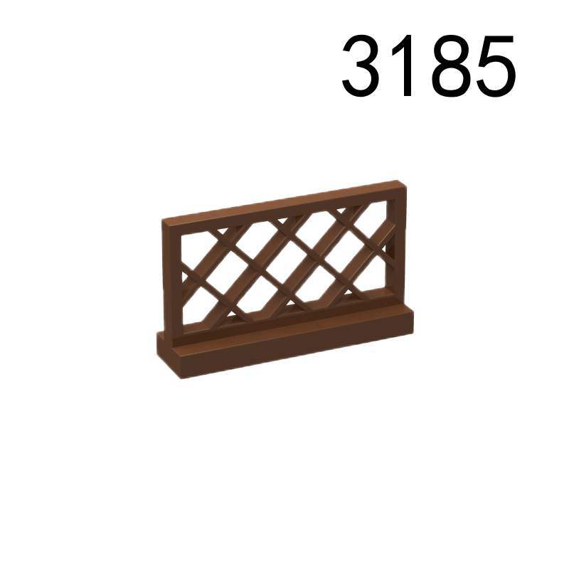 Item No: 3185 Fence 1 x 4 x 2 Lattice Chinese Compatible with LEGO