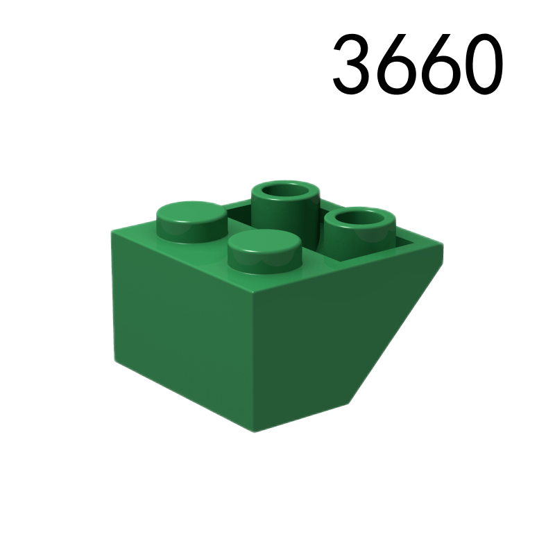 Item No: 3660  Slope, Inverted 45 2 x 2 with Flat Bottom Pin Chinese Compatible with LEGO