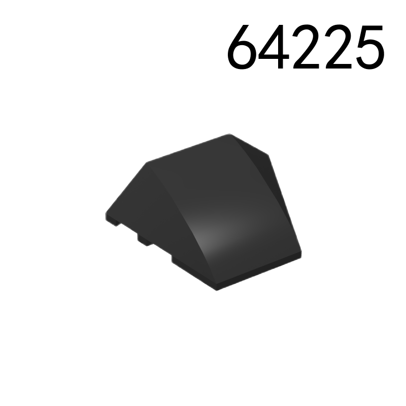 Item No: 64225  Wedge 4 x 3 Triple Curved No Studs   Alternate Item No: 67121 Chinese Compatible with LEGO