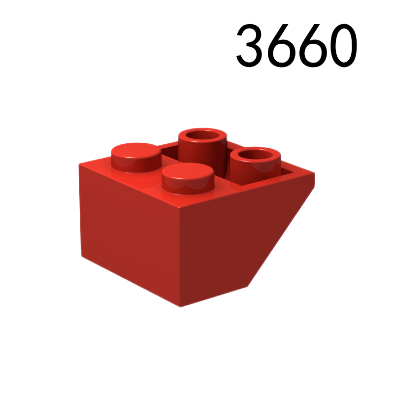Item No: 3660  Slope, Inverted 45 2 x 2 with Flat Bottom Pin Chinese Compatible with LEGO