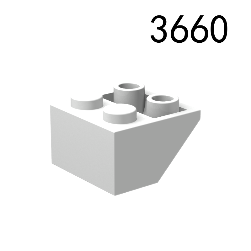 Item No: 3660  Slope, Inverted 45 2 x 2 with Flat Bottom Pin Chinese Compatible with LEGO
