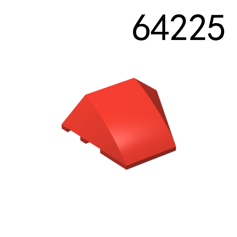 Item No: 64225  Wedge 4 x 3 Triple Curved No Studs   Alternate Item No: 67121 Chinese Compatible with LEGO