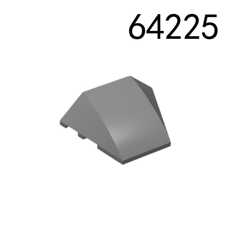 Item No: 64225  Wedge 4 x 3 Triple Curved No Studs   Alternate Item No: 67121 Chinese Compatible with LEGO