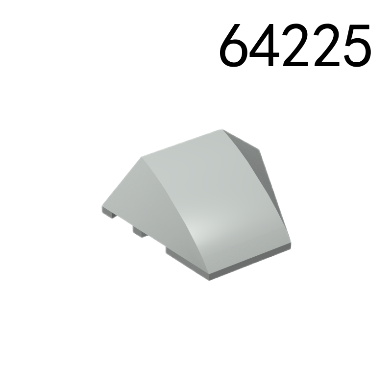 Item No: 64225  Wedge 4 x 3 Triple Curved No Studs   Alternate Item No: 67121 Chinese Compatible with LEGO
