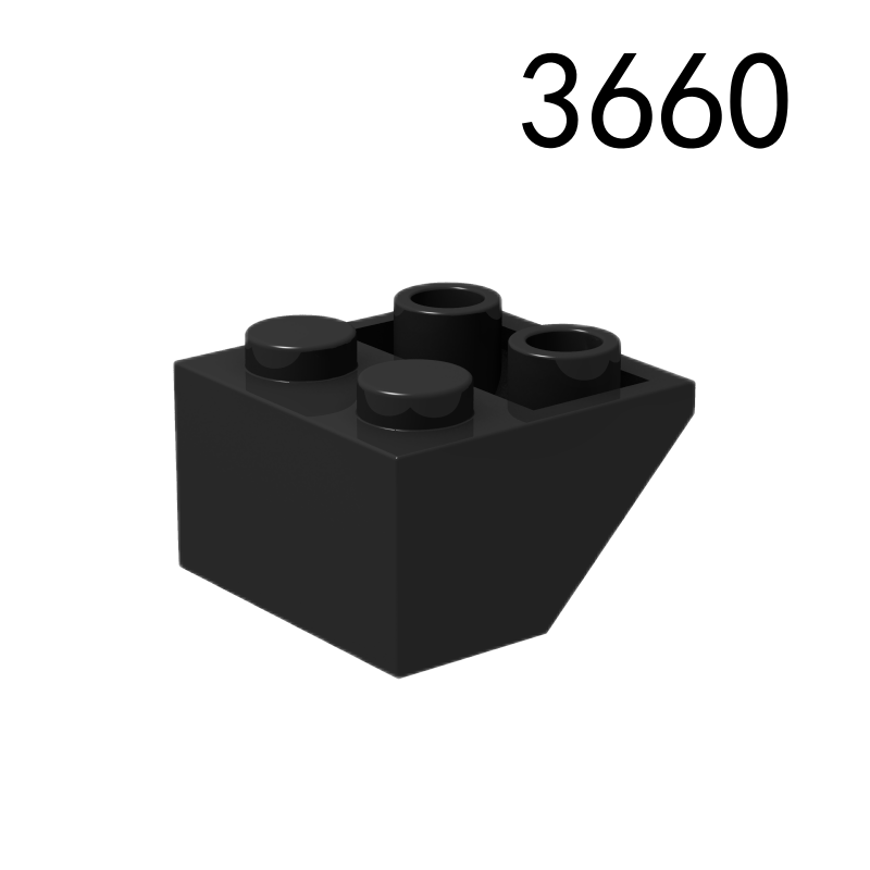 Item No: 3660  Slope, Inverted 45 2 x 2 with Flat Bottom Pin Chinese Compatible with LEGO