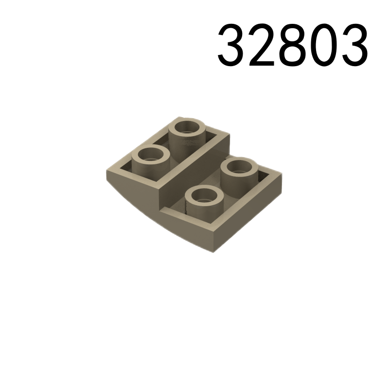 Item No: 32803  Slope, Curved 2 x 2 x 2/3 Inverted Chinese Compatible with LEGO