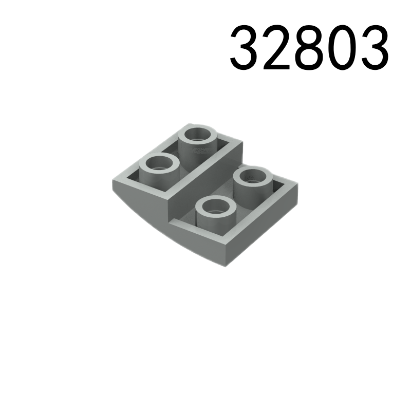 Item No: 32803  Slope, Curved 2 x 2 x 2/3 Inverted Chinese Compatible with LEGO