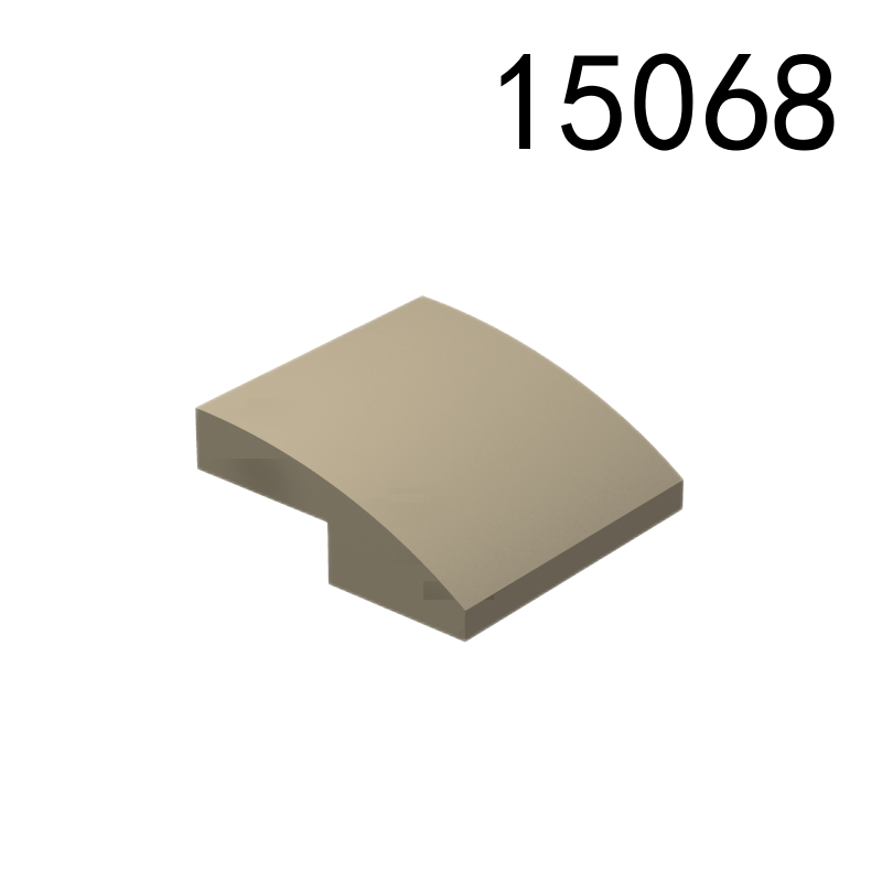 Item No: 15068  Slope, Curved 2 x 2 x 2/3 Alternate Item No: 78565 Chinese Compatible with LEGO