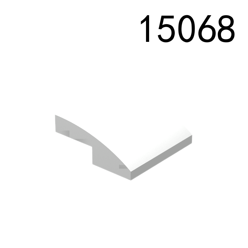 Item No: 15068  Slope, Curved 2 x 2 x 2/3 Alternate Item No: 78565 Chinese Compatible with LEGO
