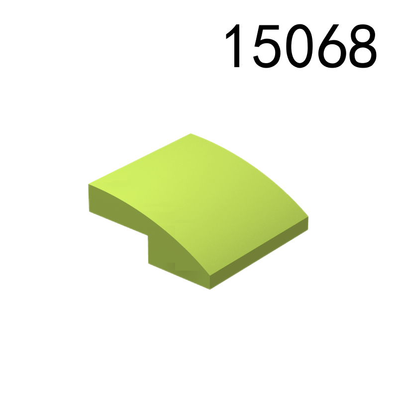 Item No: 15068  Slope, Curved 2 x 2 x 2/3 Alternate Item No: 78565 Chinese Compatible with LEGO