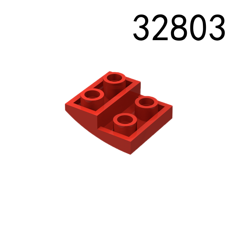 Item No: 32803  Slope, Curved 2 x 2 x 2/3 Inverted Chinese Compatible with LEGO