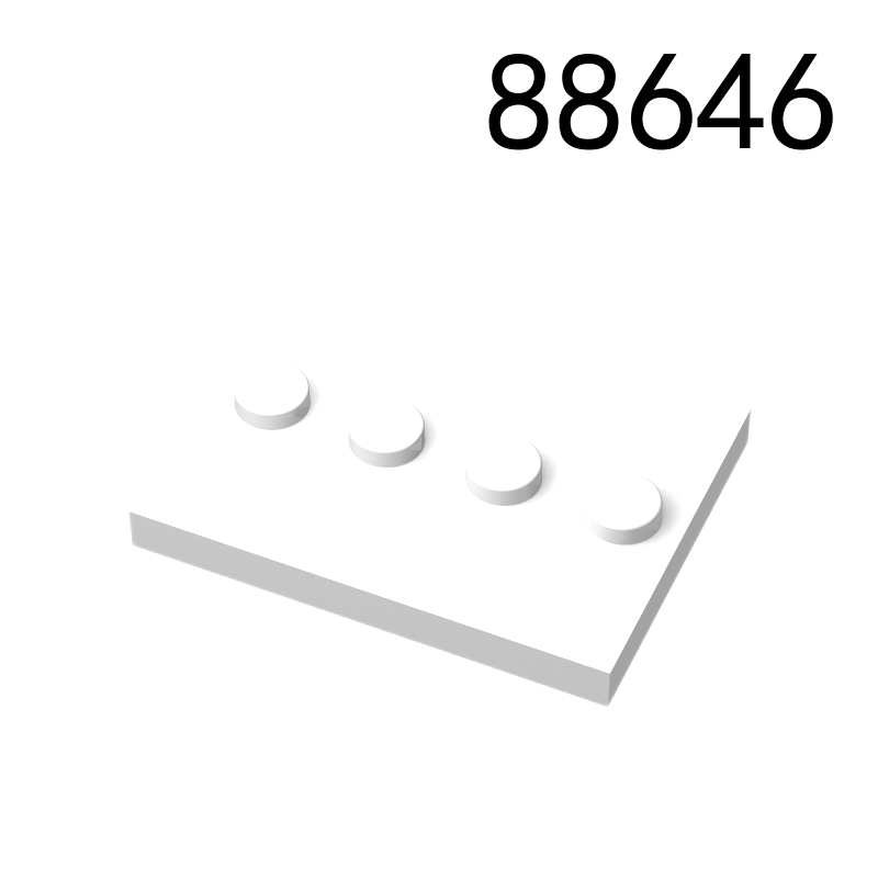 Item No: 88646 Tile, Modified 3 x 4 with 4 Studs in Center  Alternate Item No: 17836 Chinese Compatible with LEGO