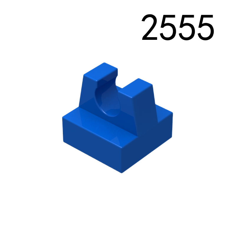 Item No: 2555   Tile, Modified 1 x 1 with Clip Alternate Item No: 12825 Chinese Compatible with LEGO