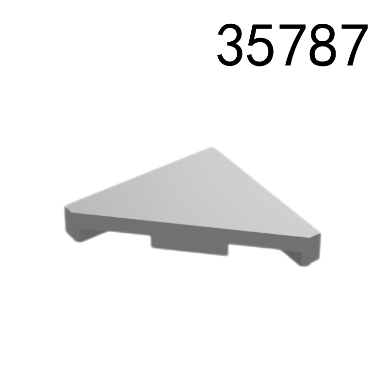 Item No: 35787  Tile, Modified 2 x 2 Triangular Alternate Item No: 66142, 69537 Chinese Compatible with LEGO