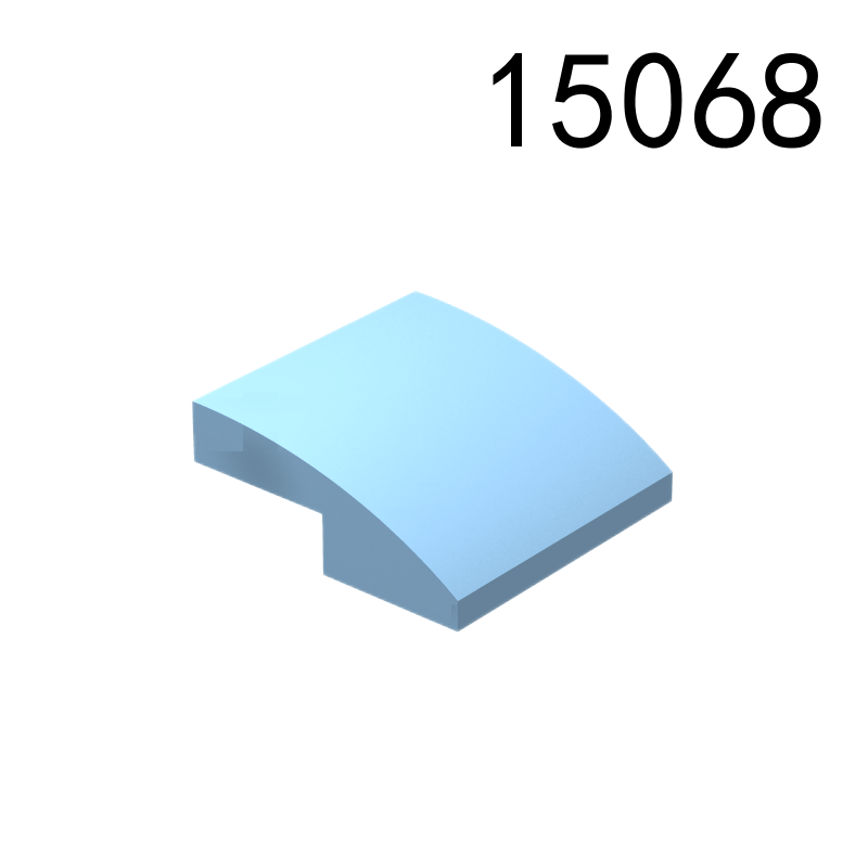 Item No: 15068  Slope, Curved 2 x 2 x 2/3 Alternate Item No: 78565 Chinese Compatible with LEGO