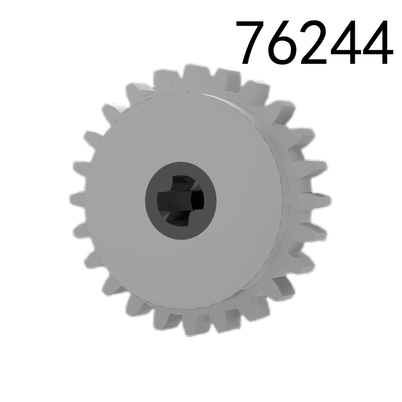 Item No: 60c01 Technic, Gear 24 Tooth Clutch   Alternate Item No: 76244， 76019 Chinese Compatible with LEGO