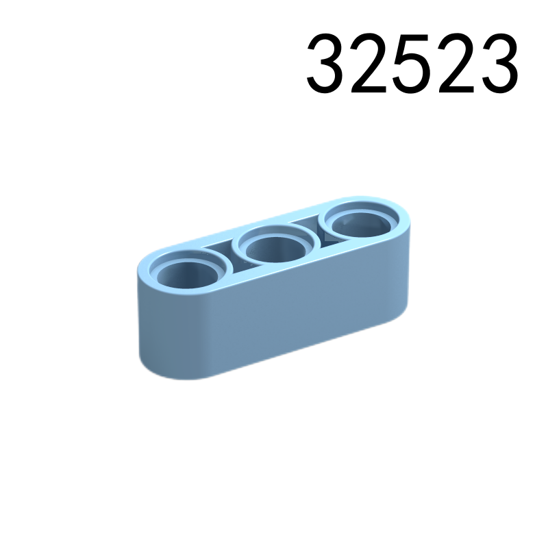 Item No: 32523 Technic, Liftarm Thick 1 x 3  Alternate Item No: 17141, 41482 Chinese Compatible with LEGO
