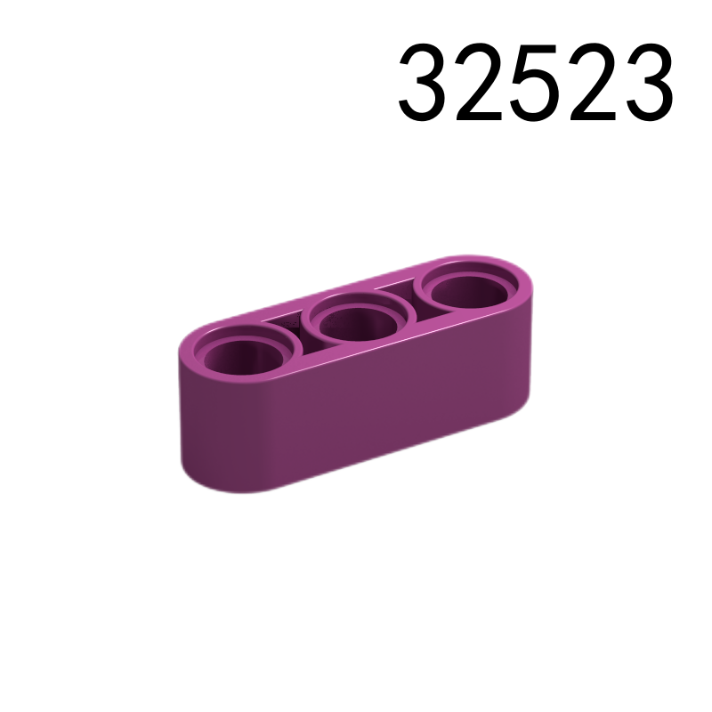 Item No: 32523 Technic, Liftarm Thick 1 x 3  Alternate Item No: 17141, 41482 Chinese Compatible with LEGO