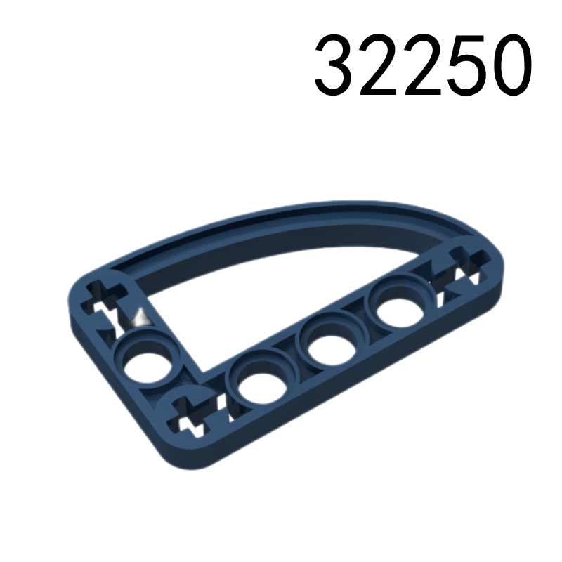 Item No: 32250 Technic, Liftarm, Modified L-Shape Quarter Ellipse Thin 3 x 5   Alternate Item No: 65714 Chinese Compatible with LEGO