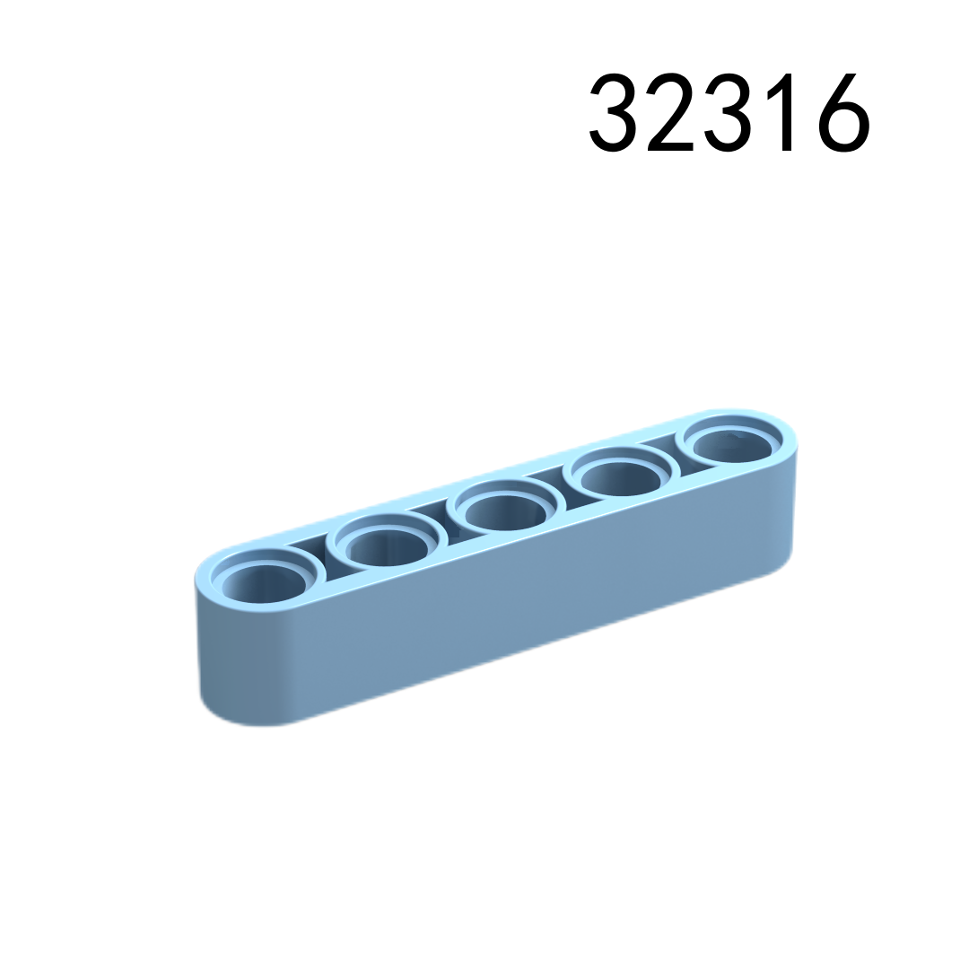 Item No: 32316  Technic, Liftarm Thick 1 x 5 Alternate Item No: 41616 Chinese Compatible with LEGO