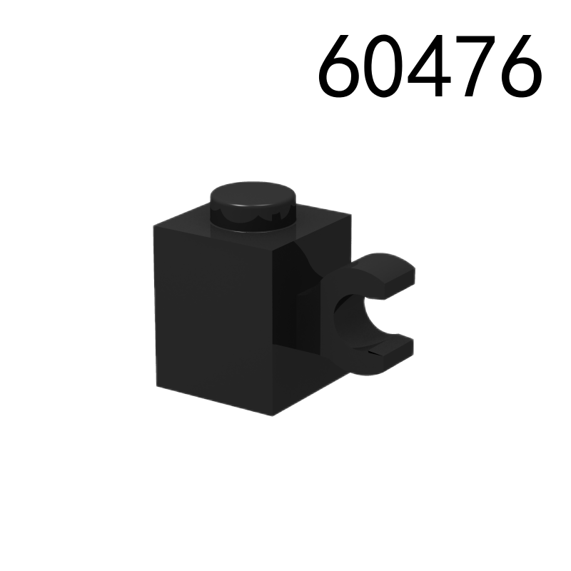 Item No: 60476 Brick, Modified 1 x 1 with Clip (Horizontal Grip)  Alternate Item No: 65459 Chinese Compatible with LEGO