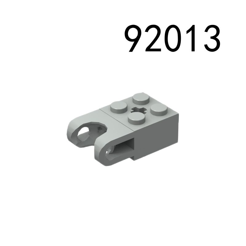 Item No: 92013 Technic, Brick Modified 2 x 2 with Ball Socket and Axle Hole - Straight Forks with Round Ends and Open Sides Chinese Compatible with LEGO