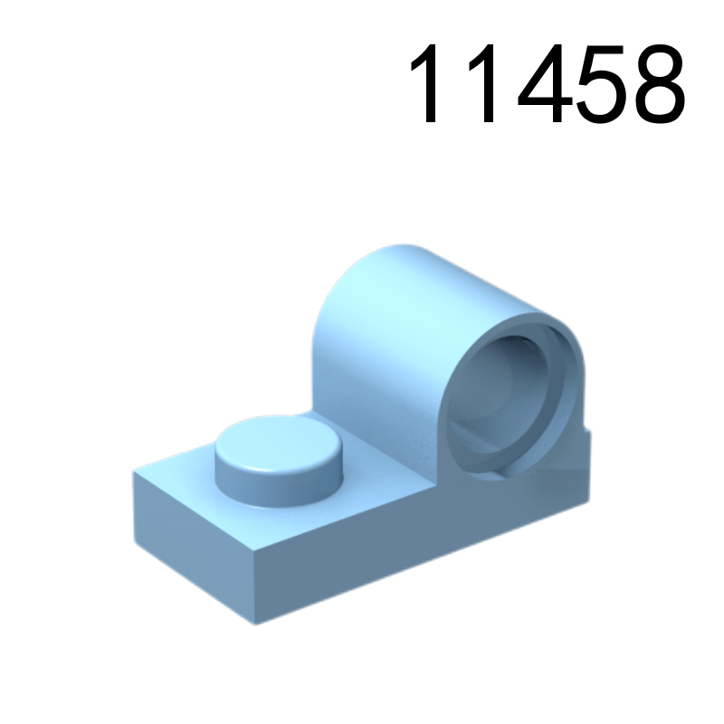 Item No: 11458  Plate, Modified 1 x 2 with Pin Hole on Top Chinese Compatible with LEGO