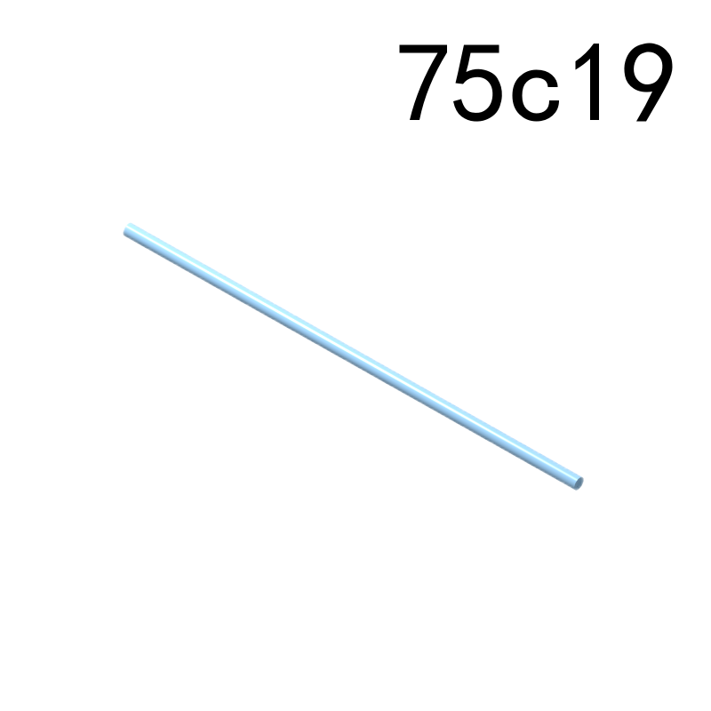 Item No: 75c19  Hose, Rigid 3mm D. 19L / 15.2cm  Alternate Item No: 43453, 47041, 47043, 76257, 76268 Chinese Compatible with LEGO