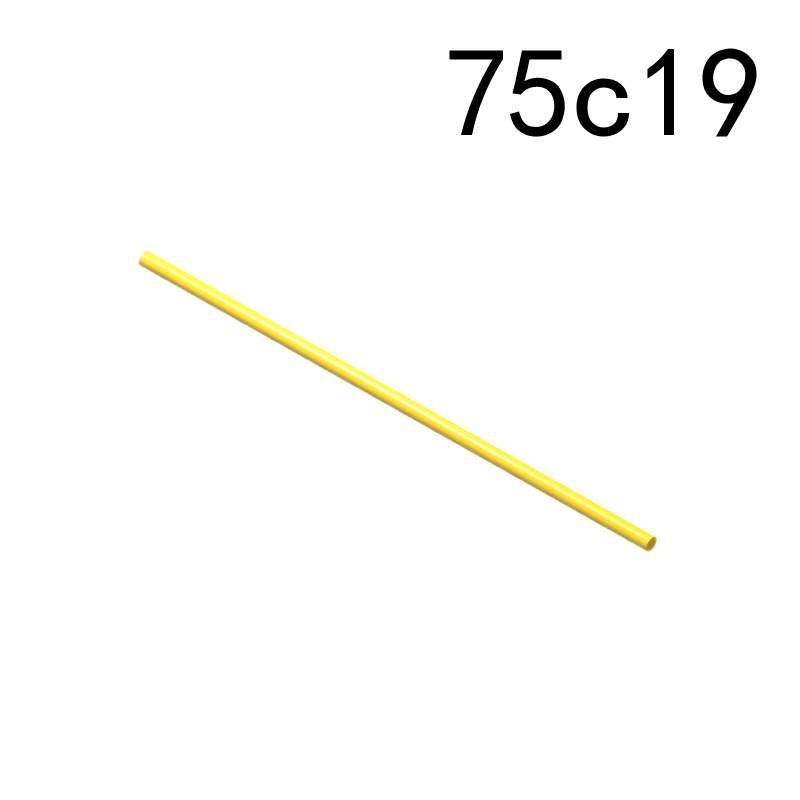 Item No: 75c19  Hose, Rigid 3mm D. 19L / 15.2cm  Alternate Item No: 43453, 47041, 47043, 76257, 76268 Chinese Compatible with LEGO