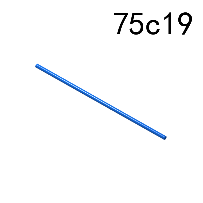 Item No: 75c19  Hose, Rigid 3mm D. 19L / 15.2cm  Alternate Item No: 43453, 47041, 47043, 76257, 76268 Chinese Compatible with LEGO