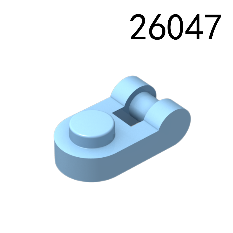 Item No: 26047  Plate, Round 1 x 1 with Bar Handle Chinese Compatible with LEGO