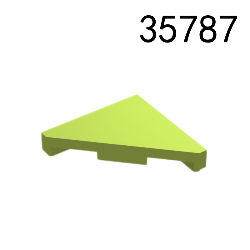 Item No: 35787  Tile, Modified 2 x 2 Triangular Alternate Item No: 66142, 69537 Chinese Compatible with LEGO
