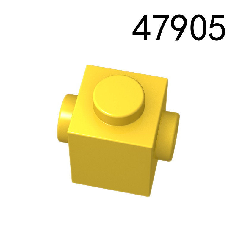 Item No: 47905 Brick, Modified 1 x 1 with Studs on 2 Sides, Opposite Chinese Compatible with LEGO