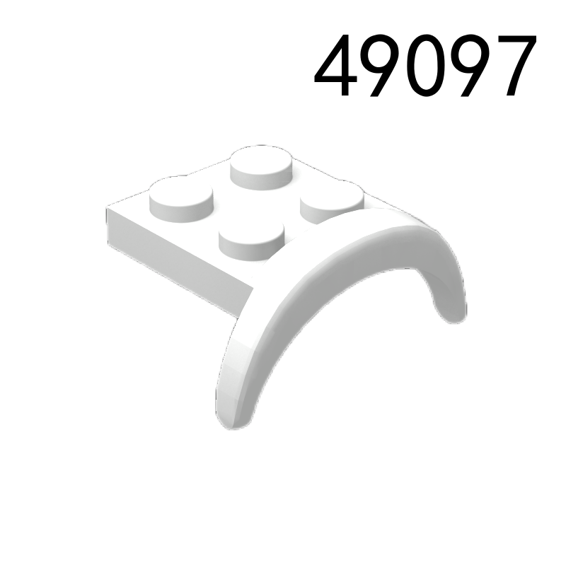 Item No: 49097 Vehicle, Mudguard 3 x 3 x 1 with Arch Round Chinese Compatible with LEGO